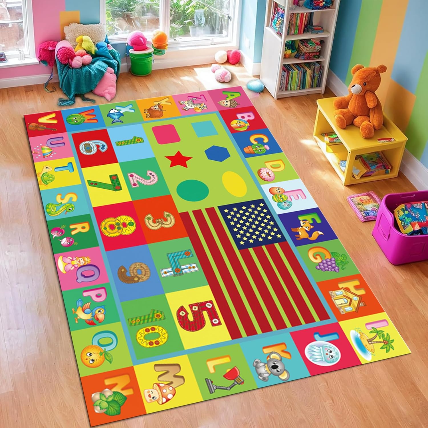 Abc Kids Early Education - ABC 조기 교육 어린이 방 러그,