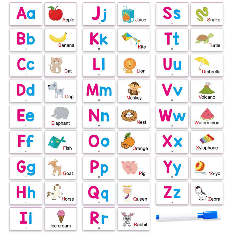 Abc Kids Early Education - 27개의 첫 단어 플래시 카드 알파벳