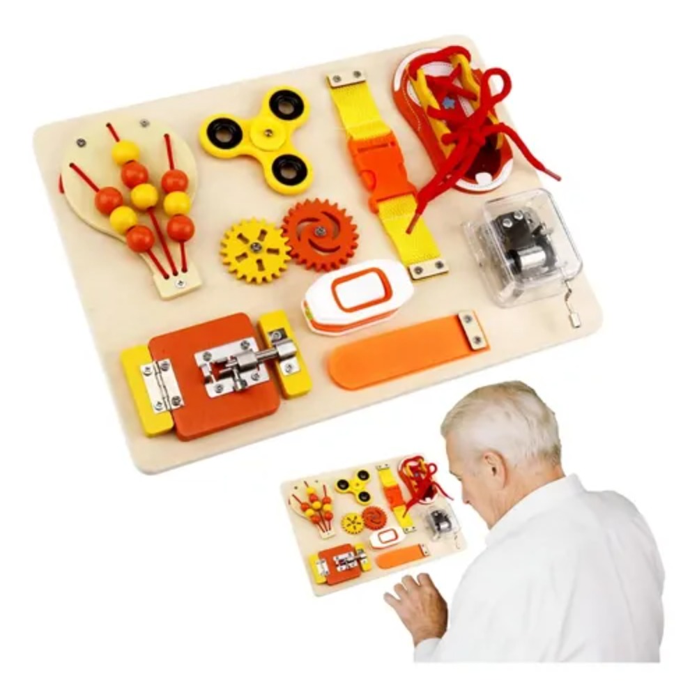Kids Education Toy - 몬테소리 나무 재질의 비지보드 장난감, 유아
