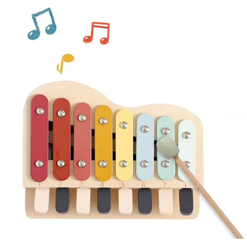 몬테소리 나무 피아노 장난감 컬러 키 유아를위한 조기  - Kids Education Learn Tv 리뷰 및 가격