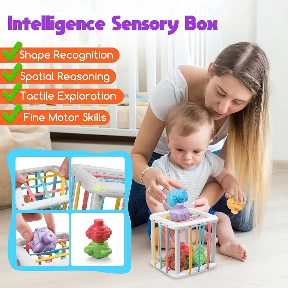 무지개 색깔 몬테소리 모양 분류 큐브 아기 유아 블록  - Kids Education Learning 리뷰 및 가격