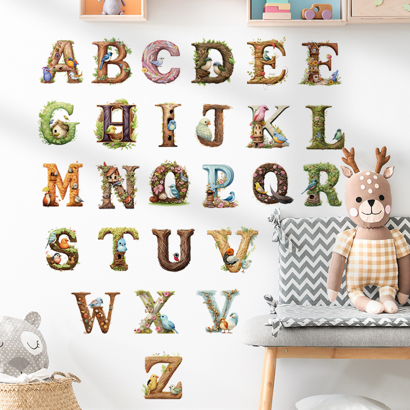 귀여운 알파벳 비닐 벽 데칼, ABC 글자 벽 스티커, - Abc Kids Early Education 리뷰 및 가격