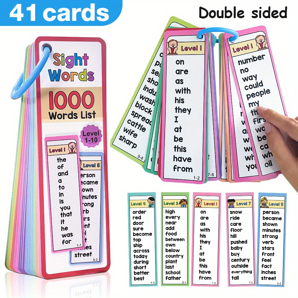 6-10세 어린이를 위한 1000개의 시력 단어 플래시 - Kids Education Level 리뷰 및 가격
