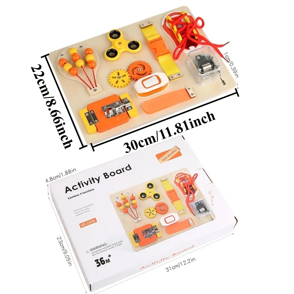 몬테소리 나무 재질의 비지보드 장난감, 유아 감각 교육 - Kids Education Toy 리뷰 및 가격