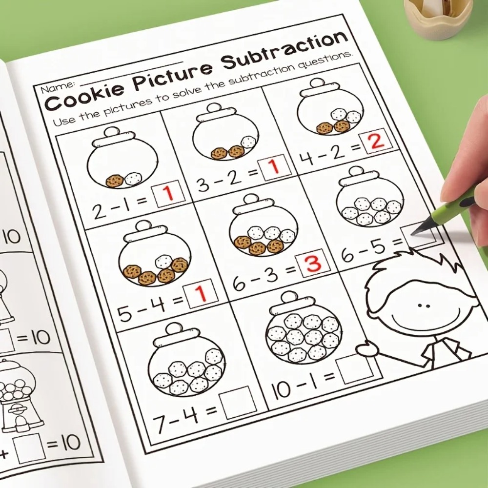 수학 연습 도서 인터랙티브 덧셈 뺄셈 워크시트 퍼즐 게 - Kids Education Worksheet 리뷰 및 가격