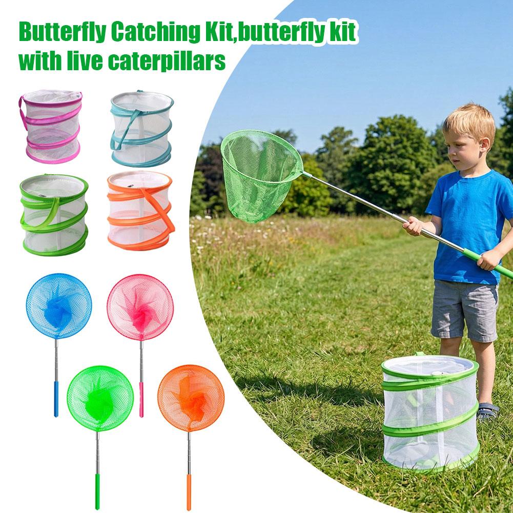 어린이 나비 잡기 키트 접이식 메쉬 곤충 서식지 케이지 - Kids Outdoor Education 리뷰 및 가격