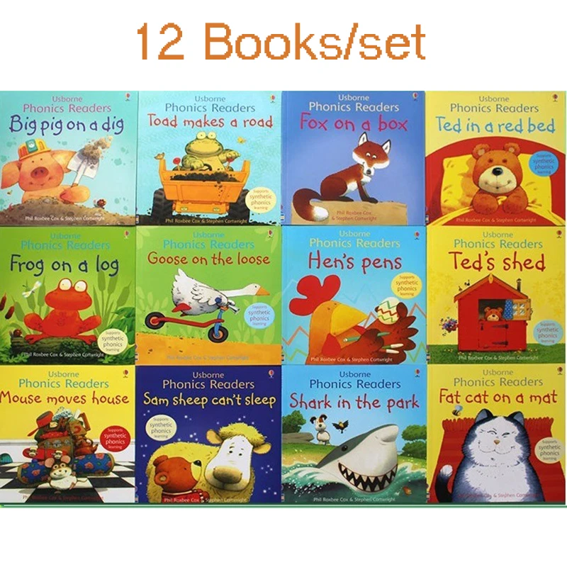 1 세트 어린이를위한 12 권 Usborne Story - Kids Educational Reader 리뷰 및 가격