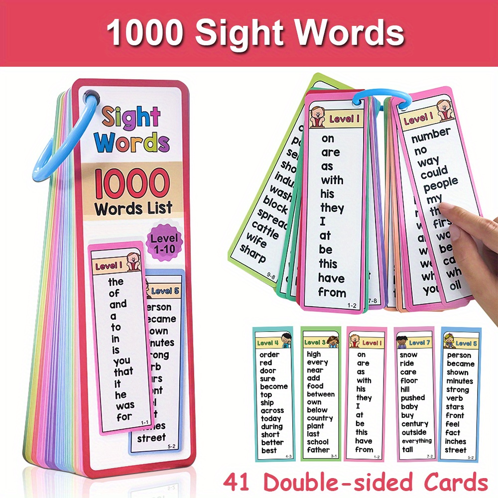 6-10세 어린이를 위한 1000개의 시력 단어 플래시 - Kids Education Level 리뷰 및 가격